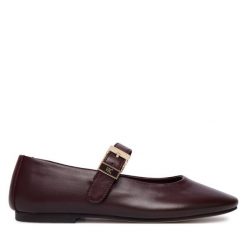 Baleriny Tommy Hilfiger. Brązowe balerinki damskie Tommy Hilfiger, bez wzorów. Za 529.99 zł.