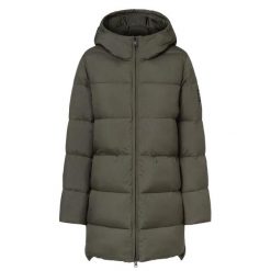 Kurtka ECOALF MARANGU JACKET WOM Zielony. Zielone kurtki damskie Ecoalf, xs, bez wzorów, z syntetyku, bez kaptura. Za 927.00 zł.