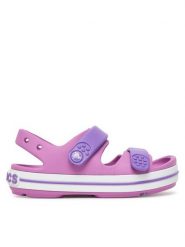 Crocs Sandały Crocband Cruiser Sandal T 209424 Różowy. Czerwone sandały dziewczęce Crocs, z tworzywa sztucznego, bez obcasa, bez zapięcia. Za 169.99 zł.