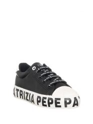 Patrizia Pepe Sneakersy w kolorze czarno-białym rozmiar: 37. Białe obuwie sportowe damskie Patrizia Pepe, bez zapięcia. Za 236.11 zł.