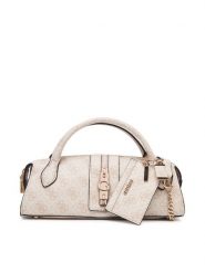 Guess Torebka Yvonne Logo Mini HWSG23 78760 Beżowy jasny. Brązowe torebki klasyczne damskie Guess, ze skóry, bez dodatków. Za 544.99 zł.