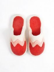 Admas Kapcie w kolorze czerwono-jasnoróżowym rozmiar: 36-37. Czerwone kapcie damskie admas, z materiału. Za 43.99 zł.