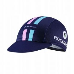 Czapka kolarska z daszkiem pod kask Rockbros MZ10010 - fioletowa. Niebieskie czapki z daszkiem damskie ROCKBROS, bez wzorów, z materiału. Za 32.66 zł.