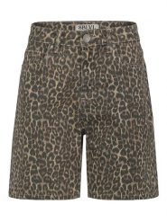 Sublevel Szorty w kolorze jasnobrązowo-czarnym rozmiar: XS. Brązowe szorty damskie Sublevel, z aplikacjami, ze skóry, z podwyższonym stanem. Za 57.20 zł.