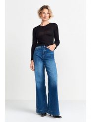 Rich & Royal Koszulka w kolorze czarnym rozmiar: XS. Czarne koszulki damskie Rich & Royal, xs, bez wzorów, prążkowane, bez kołnierzyka, bez ramiączek. Za 151.45 zł.