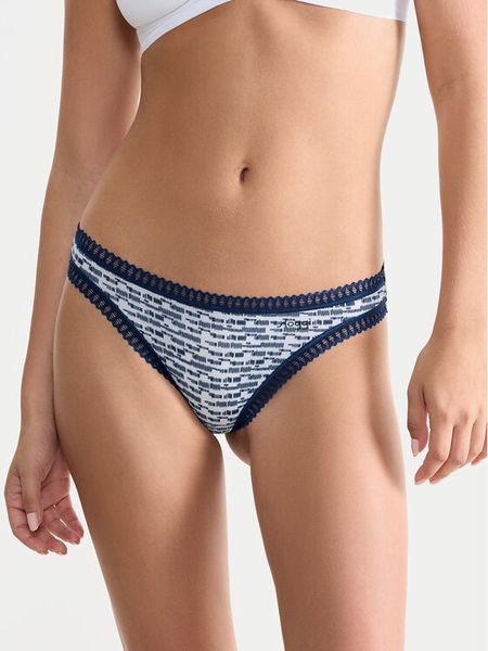 Sloggi Komplet stringów Go Crush 10219704 Niebieski. Niebieskie komplety bielizny Sloggi, bez wzorów, z bawełny. Za 49.99 zł.