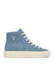 Guess Jeans Tenisówki CWBEO-GJ202505163 Niebieski. Niebieskie obuwie sportowe damskie Guess Jeans, z aplikacjami, z jeansu, bez zapięcia. Za 219.99 zł.