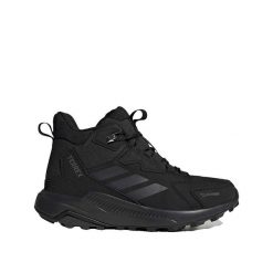 Buty trekkingowe adidas Terrex Anylander Skórzane Wodoodporne. Czarne obuwie trekkingowe damskie Adidas, z materiału, za kostkę, bez zapięcia. Za 541.65 zł.