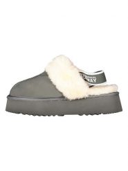 Geographical Norway Kapcie "Oscara" w kolorze szarym rozmiar: 40. Szare kapcie damskie Geographical Norway, z futra. Za 116.95 zł.