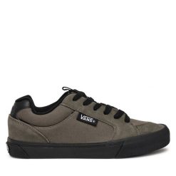 Tenisówki Vans. Brązowe trampki damskie Vans, bez wzorów, bez zapięcia. Za 249.99 zł.
