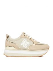 Nine West Sneakersy SS25-3C093 Beżowy. Brązowe obuwie sportowe damskie Nine West, z materiału, bez zapięcia. Za 299.99 zł.