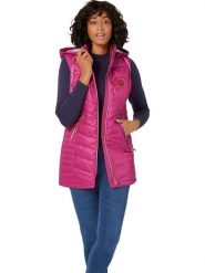 WITT WEIDEN Kamizelka pikowana w kolorze różowym rozmiar: 40. Różowe kamizelki damskie WITT WEIDEN, z aplikacjami, ze skóry, bez kaptura. Za 94.95 zł.