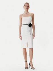 Guess Sukienka koktajlowa W6RK0G KC9O0 Écru Regular Fit. Sukienki damskie Guess, z aplikacjami, z syntetyku, wizytowe, bez ramiączek. Za 619.99 zł.