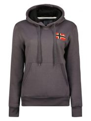 Geographical Norway Bluza "Genifer" w kolorze ciemnoszarym rozmiar: XXL. Szare bluzy damskie Geographical Norway, xxl, bez wzorów, z kapturem. Za 116.45 zł.