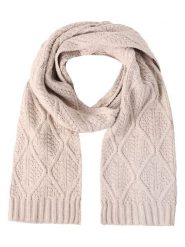 TATUUM Szal w kolorze beżowym - 188 x 25 cm rozmiar: onesize. Brązowe szaliki damskie TATUUM, bez wzorów, z materiału. Za 110.29 zł.