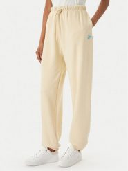 Tommy Hilfiger Spodnie dresowe Logo Embroidery WW0WW49706 Beżowy jasny Regular Fit. Brązowe spodnie dresowe damskie Tommy Hilfiger, xl, bez wzorów, z bawełny. Za 529.99 zł.