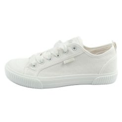 Buty Lee Cooper LCW-25-02-3280L trampki białe. Białe trampki damskie bez wzorów, z gumy, bez zapięcia. Za 261.27 zł.