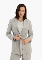 Marynarka z bawełną JB-RUNTA. Marynarki i żakiety damskie Volcano, l, bez wzorów, z bawełny, eleganckie. Za 249.99 zł.