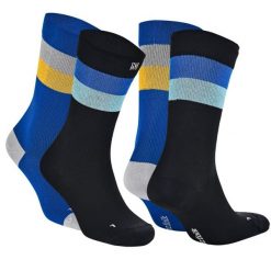 Lekkie skarpety kompresyjne sportowe z ochroną przed pęcherzami - Sevilla SC. Czarne skarpetki damskie Norfolk, bez wzorów, z elastanu. Za 149.99 zł.