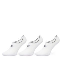 Stopki EA7 Emporio Armani. Białe skarpetki damskie EA7 Emporio Armani, bez wzorów. Za 129.99 zł.