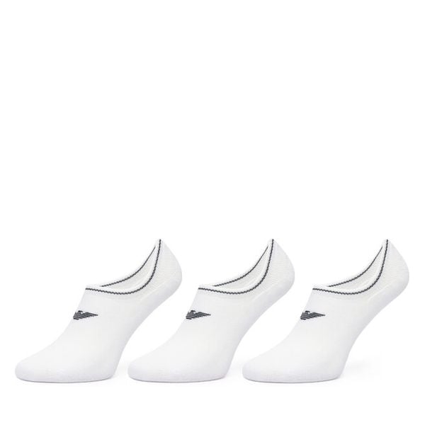 Stopki EA7 Emporio Armani. Białe skarpetki damskie EA7 Emporio Armani, bez wzorów. Za 129.99 zł.