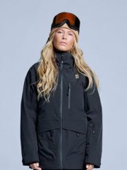 Kurtka narciarska - Damska - Hardshell - Freeride 3L - Czarna. Czarne kurtki damskie POEDERBAAS, na zimę, l, bez wzorów, z hardshellu, z kapturem. Za 1,371.22 zł.