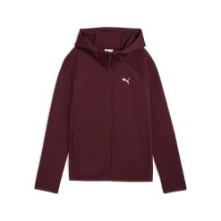 Damska rozpinana bluza Evostripe z kapturem PUMA Ruby Shimmer Red. Czerwone bluzy damskie Puma, bez wzorów, z kapturem. Za 349.00 zł.