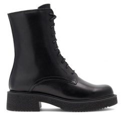Trapery GINO ROSSI. Czarne trapery damskie Gino Rossi, bez zapięcia. Za 299.99 zł.