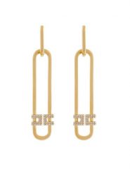 Elisabetta Franchi Kolczyki OR-10A-52E2-V250 Złoty. Żółte kolczyki damskie Elisabetta Franchi, metalowe. Za 649.99 zł.