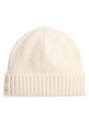 LAUREN RALPH LAUREN Czapka 454P04510003 Écru. Białe czapki damskie Lauren Ralph Lauren, na zimę, bez wzorów, z wełny. Za 419.99 zł.