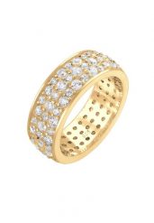 Elli PREMIUM Damska obrączka Microsetting z kryształami cyrkonii w srebrze próby 925 Sterling Silver Pierścionki 1 ct Damski. Szare pierścionki damskie Elli PREMIUM, z cyrkonią, srebrne. Za 419.89 zł.