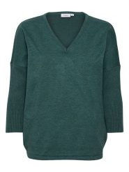 SAINT TROPEZ Sweter "Mila" w kolorze zielonym rozmiar: XXL. Zielone swetry klasyczne damskie Saint Tropez, xxl, bez kołnierzyka. Za 74.63 zł.