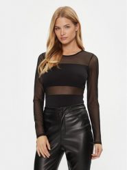 ONLY Body 15212500 Czarny Slim Fit. Czarne body i gorsety Only, bez wzorów, z bawełny. Za 99.99 zł.