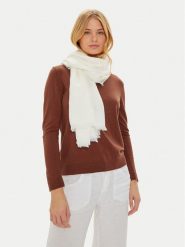 Guess Chusta AW5223 VIS03 Biały. Białe chusty damskie Guess, z aplikacjami, z materiału. Za 329.99 zł.