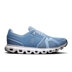 ON Cloud 6 W Chambray | White Sneakersy damskie. Niebieskie obuwie sportowe damskie On, bez zapięcia. Za 629.99 zł.