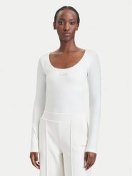 Guess Body V6BP12 K6916 Kremowy Slim Fit. Białe body i gorsety Guess, z aplikacjami, z bawełny. Za 214.99 zł.