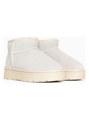 NICEBAY Skórzane botki "Mina" w kolorze kremowym rozmiar: 41. Brązowe botki damskie NICEBAY, z materiału, bez obcasa, bez zapięcia. Za 217.99 zł.