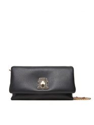Tommy Hilfiger Torebka Th Modern Mini Crossover AW0AW17462 Czarny. Czarne torebki wieczorowe damskie Tommy Hilfiger, bez wzorów, ze skóry, bez dodatków. Za 329.99 zł.