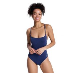 Jednoczęściowy strój kąpielowy dla Kobiety ROXY SHINE Niebieski. Niebieskie stroje jednoczęściowe Roxy, bez wzorów, z elastanu. Za 319.99 zł.