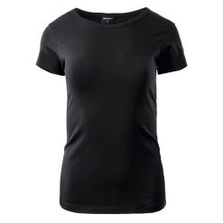 Koszulka damska Hi-Tec Lady Puro - czarna, Rozmiar S. Czarne obuwie sportowe treningowe Hi-tec, z bawełny, na fitness i siłownię. Za 34.99 zł.