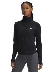 Under Armour Koszulka funkcyjna w kolorze czarnym rozmiar: M. Czarne koszulki damskie Under Armour, m, bez wzorów, bez kołnierzyka, bez ramiączek. Za 170.87 zł.