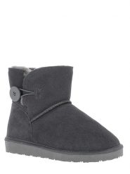 NICEBAY Skórzane botki zimowe zimowe "Fowl" w kolorze szarym rozmiar: 41. Szare botki damskie NICEBAY, na zimę, z materiału, bez obcasa, bez zapięcia. Za 217.99 zł.