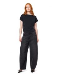 Scotch & Soda Koszulka w kolorze czarnym rozmiar: L. Czarne bluzki damskie Scotch & Soda, l, bez wzorów, bez kołnierzyka, bez ramiączek. Za 154.95 zł.