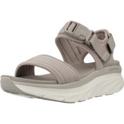 Sandały SKECHERS DLUX WALKER Brązowy. Brązowe sandały damskie Skechers, bez wzorów, z tkaniny, bez obcasa, bez zapięcia. Za 204.99 zł.