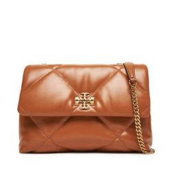 Torebka Tory Burch. Brązowe torebki wieczorowe damskie Tory Burch, bez wzorów, bez dodatków. Za 3,189.00 zł.