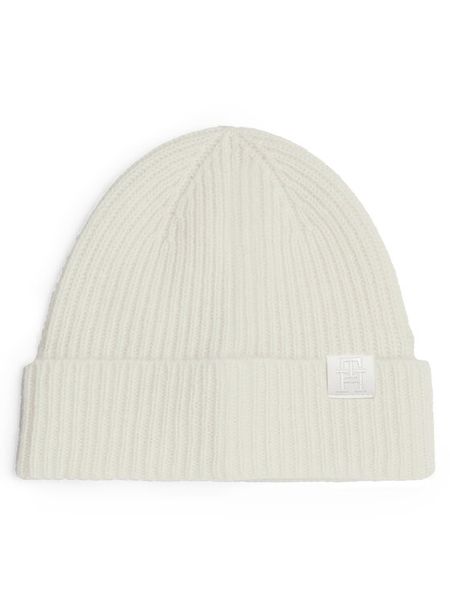 Tommy Hilfiger Czapka AW0AW16632 Biały. Białe czapki damskie Tommy Hilfiger, na zimę, bez wzorów, z nylonu. Za 159.99 zł.