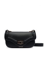 Guess Torebka Dea Mini HWBG79 93790 Czarny. Czarne listonoszki damskie Guess, z aplikacjami, ze skóry, bez dodatków. Za 399.99 zł.