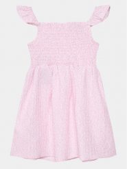 Guess Sukienka letnia K4GK15 WG5T0 Różowy Regular Fit. Czerwone sukienki dziewczęce Guess, z aplikacjami, z syntetyku, bez ramiączek, proste. Za 149.99 zł.
