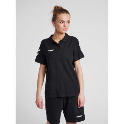 Koszulka tenisowa polo damska Hummel Go Cotton Polo Woman. Zielone bluzki damskie Hummel, s, bez wzorów, bez kołnierzyka, bez ramiączek. Za 101.00 zł.