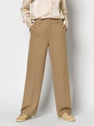 Rosner Spodnie "Mara" w kolorze karmelowym rozmiar: 42/L30. Brązowe spodnie materiałowe damskie Rosner, bez wzorów, z materiału. Za 183.59 zł.